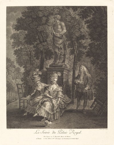 La serata del Palais Royal da Jean Gabriel Caquet after François André Vincent
