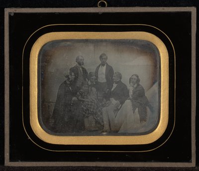 Ritratto di gruppo di otto persone, inclusi M. & Mme. Eynard da Jean Gabriel Eynard