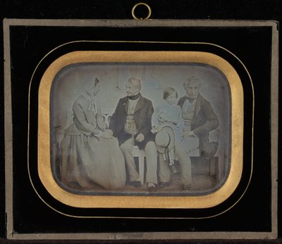 Ritratto di M. & Mme. Eynard e M. de Regny con suo figlio da Jean Gabriel Eynard