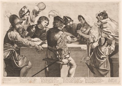 La chiromante da Jean Ganière after Valentin de Boullogne