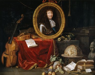 Allegoria di Luigi XIV, protettore delle arti e delle scienze da Jean Garnier