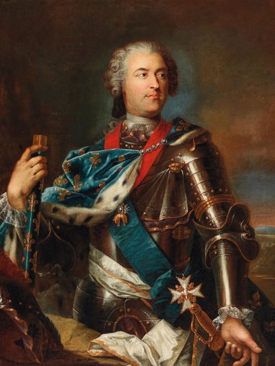 Ritratto del re Luigi XV di Francia 1710-1774 da Jean Gaspard Heilmann