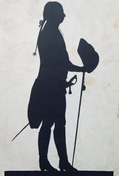 Silhouette di un uomo da Jean Gaspard Lavater