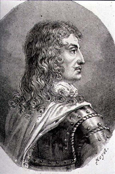 Ritratto di François, Duca di La Rochefoucauld (1613-80) (incisione) da Jean Georges (after) Huyot
