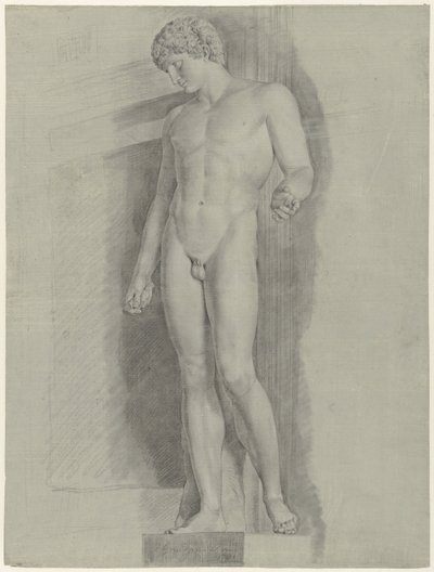 Studio della statua chiamata Albani Antinous da Jean Grandjean