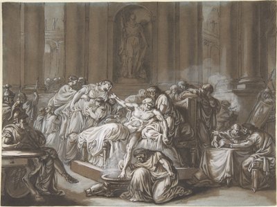 La morte di Seneca da Jean Guillaume Moitte