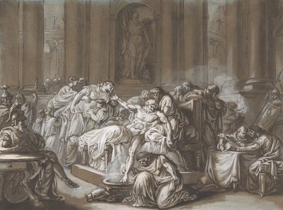 La morte di Seneca da Jean Guillaume Moitte