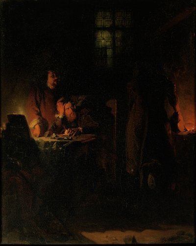 Un alchimista alla ricerca della pietra filosofale, 1848 da Jean Hegesippe Vetter