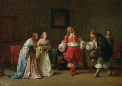 Mascarille presenta Jodelet a Cathos e Madelon, 1865 da Jean Hegesippe Vetter