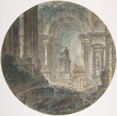 Fantasia architettonica da Jean Henri Alexandre Pernet.