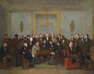 Epica partita a scacchi tra Pierre Saint Amant e Howard Staunton nel 1843 da Jean Henri Marlet