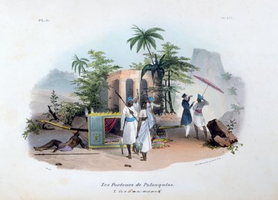 Portatori di palanchini, 1828 da Jean Henri Marlet