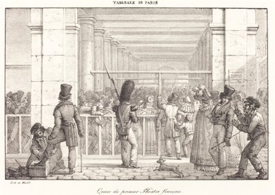 Coda del primo teatro francese da Jean Henri Marlet
