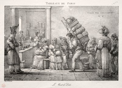 Scene di Parigi: Il Monte di Pietà da Jean Henri Marlet