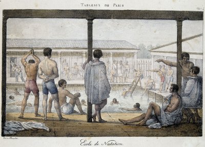 Scuola di nuoto - in "Paintings of Paris" di Marlet da Jean Henri Marlet