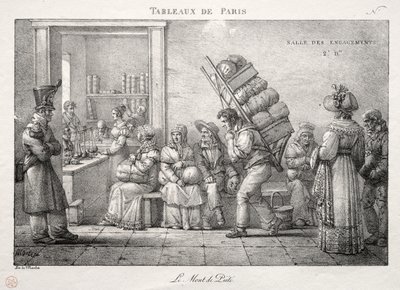 Scene di Parigi: Il Monte di Pietà da Jean Henri Marlet