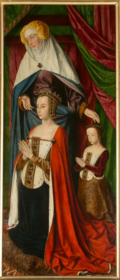Anna di Beaujeu e sua figlia Suzanne, con Sant