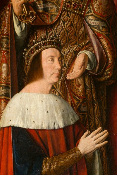 Duca Pietro II di Borbone (dettaglio) da Jean Hey