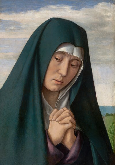 Frammento da Cristo che porta la croce: Vergine in lutto da Jean Hey