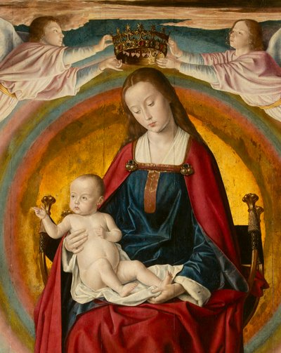 La Vergine in gloria (dettaglio) da Jean Hey