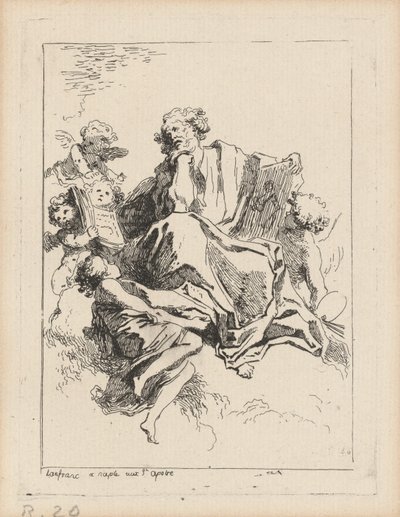 San Luca da Jean Honoré Fragonard after Giovanni Lanfranco