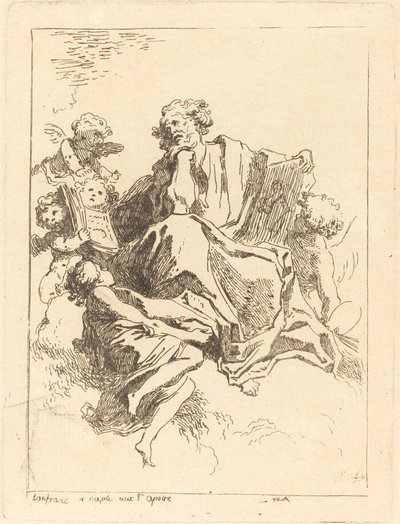 San Luca da Jean Honoré Fragonard after Giovanni Lanfranco