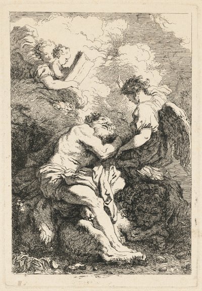 La visione di San Girolamo da Jean Honoré Fragonard after Johann Liss