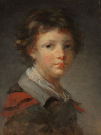 Ragazzo con mantello foderato di rosso, 1780 da Jean Honore Fragonard