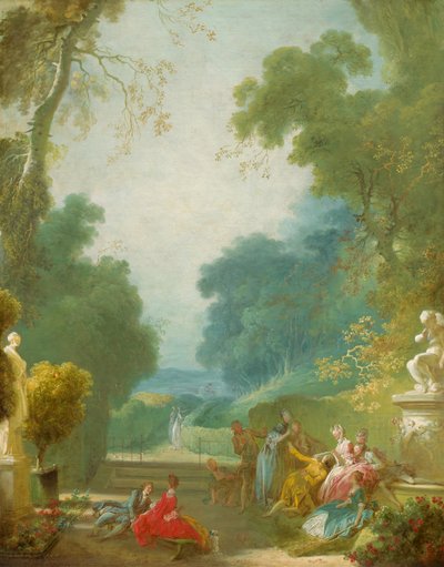 Un gioco di Hot Cockles, c. 1775-1780 da Jean Honore Fragonard