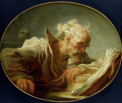 Un filosofo, c.1764 da Jean Honore Fragonard