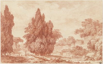 Un gruppo di cipressi in un parco italiano da Jean Honore Fragonard