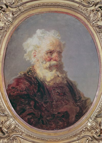 Un uomo anziano dai capelli bianchi, c.1767 da Jean Honore Fragonard