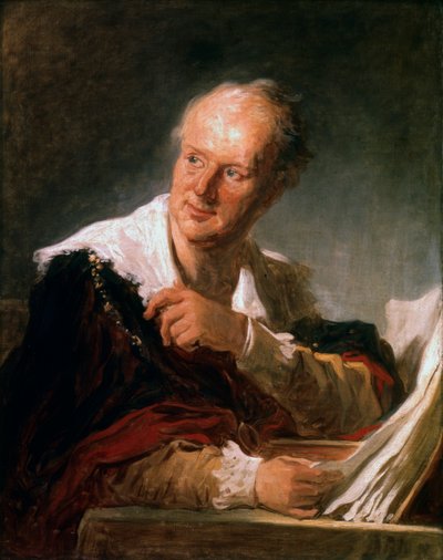 Denis Diderot, uomo di lettere e enciclopedista francese del XVIII secolo, c1755-1784 da Jean Honore Fragonard