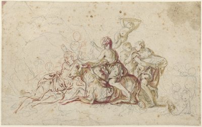 Europa rapita da Giove sotto forma di toro (?) da Jean Honore Fragonard