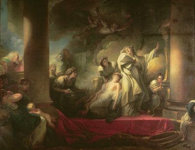 Il sommo sacerdote Coreso si sacrifica per salvare Callirhoe, scena da 