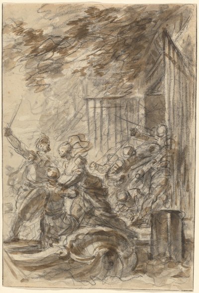 Isabella abbandona la sua casa per seguire Odorico e i suoi uomini da Jean Honore Fragonard