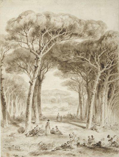 Paesaggio italiano con pini a ombrello da Jean Honore Fragonard