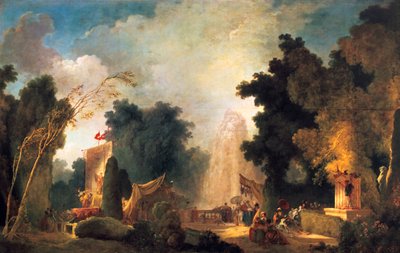 La fête a St Cloud, c1775-1780 da Jean Honore Fragonard