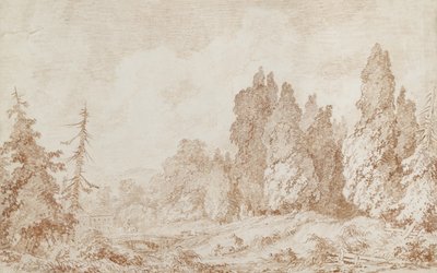 Paesaggio con un Ponte, c.1760 da Jean Honore Fragonard
