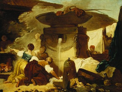 Le lavandaie alla fontana da Jean Honore Fragonard