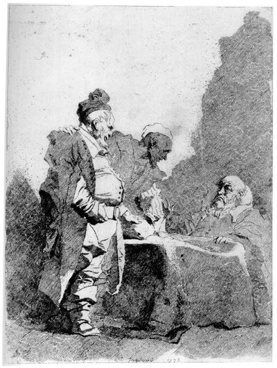 Les Traitants, c1750-1800, 1924 da Jean Honore Fragonard