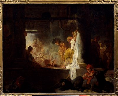 Le lavandaie - Dipinto di Jean Honoré Fragonard da Jean Honore Fragonard