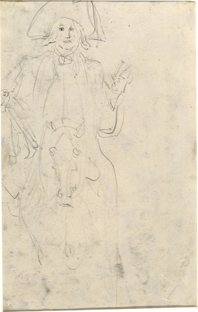 Uomo a cavallo [verso] da Jean Honore Fragonard