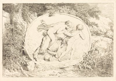 Ninfa a Cavallo di un Satiro da Jean Honore Fragonard