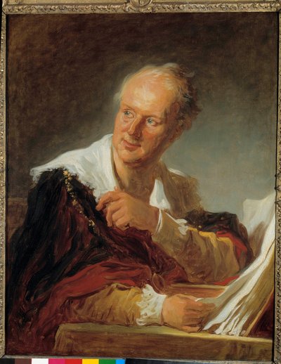 Ritratto di Denis Diderot (1713-1784) da Jean Honore Fragonard