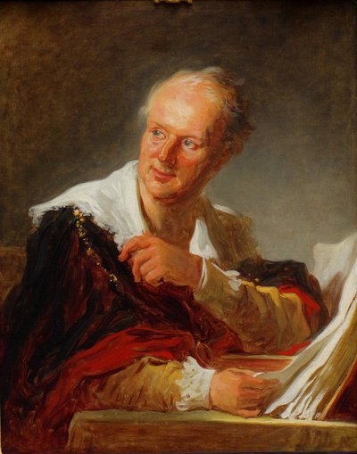 Ritratto di Denis Diderot 1713-1784, ca 1769 da Jean Honore Fragonard