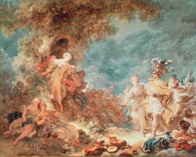 Rinaldo nel giardino del palazzo di Armida da Jean Honore Fragonard