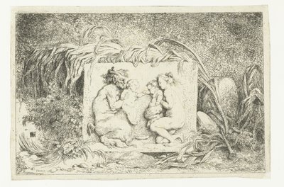 Satiro e ninfa con due bambini da Jean Honore Fragonard