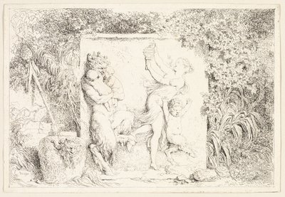 Danza dei satiri dai Baccanali, o giochi dei satiri da Jean Honore Fragonard