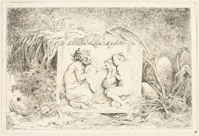 La famiglia del satiro dai Baccanali, o giochi del satiro da Jean Honore Fragonard